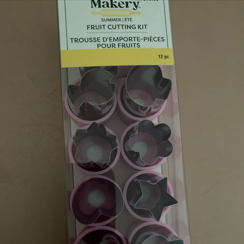 Makery Summer Fruit Cutting Kit 11 Cutters Mini Cookie Cutters Vegetables Fruits